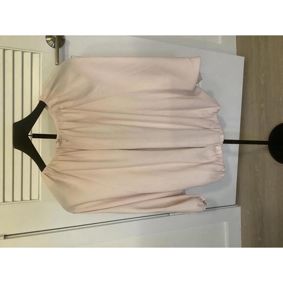 Co Women's Pink Blouse Size XS Jewel Neckline Flowy - Picture 2 of 4